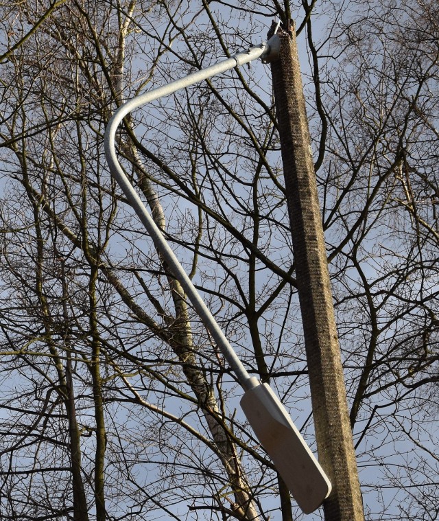 Po godzinie piętnastej mocno powiało w powiecie bytowskim. Strażacy dostali kilka wezwań do powalonych na drogi drzew. Było także zgłoszenie o pożarze komina. Przy ul. Dworcowej w Miastku silny wiatr zerwał lampę, która wisiała na przewodach nad chodnikiem. Miejsce zabezpieczała Straż Miejska w Miastku. 