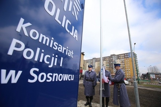 Tak wyglądały piątkowe uroczystości związane z otwarciem nowego komisariatu policji w Sosnowcu