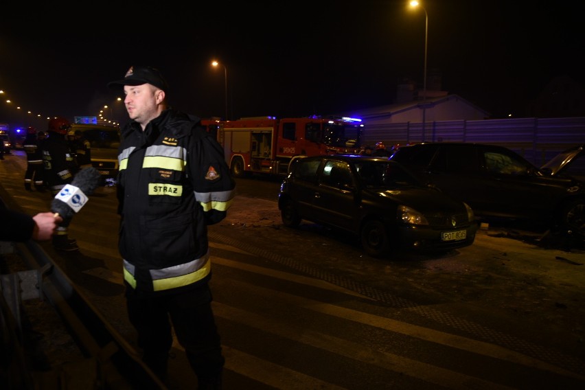 Miejsce wypadku z udziałem ministra Macierewicza w Lubiczu...
