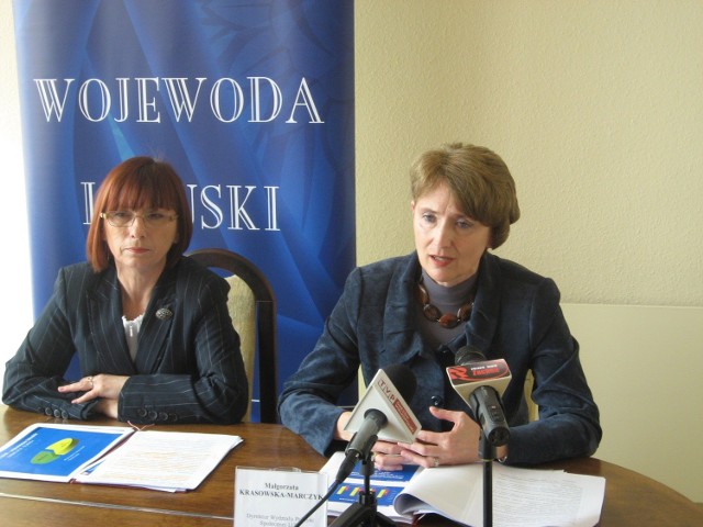 W konferencji prasowej poświęconej finansowaniu pomocy społecznej wzięła też udział Małgorzata Krasowska-Marczyk, dyrektor wydziału polityki społecznej