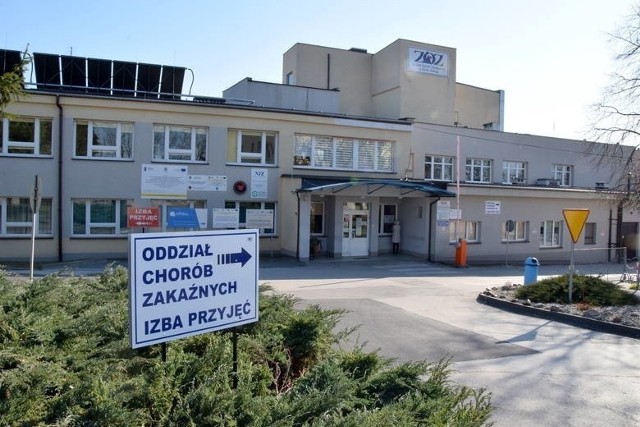Szpital w Busku-Zdroju, gdzie obecnie pracuje Nadiia Kozachenko, 44-letnia lekarz ginekolog z Browarów pod Kijowem.