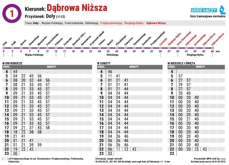 Linie tramwajowe w Łodzi i rozkłady jazdy po kolejnych zmianach i poprawkach [ŚCIĄGNIJ DUŻĄ MAPĘ POŁĄCZEŃ TRAMWAJOWYCH i ROZKŁADY JAZDY]