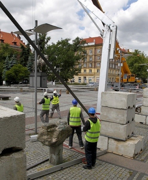 Budowa strefy kibica w Szczecinie