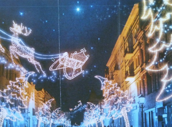 Tak ma wyglądać nowe oświetlenie świąteczne na ul. Piotrkowskiej