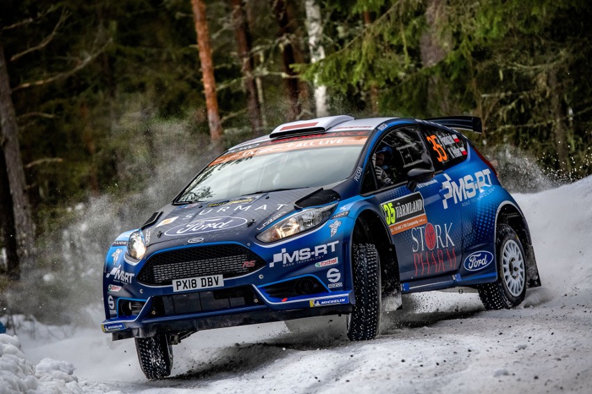 Udany start Łukasza Pieniążka w Rajdzie Szwecji. Częstochowianin zajął czwarte miejsce w klasie WRC 2 Pro [ZDJĘCIA]