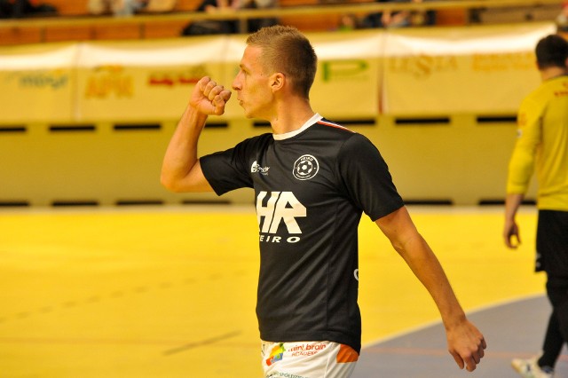 Sebastian Brocki zdobył trzy bramki dla Heiro Rzeszów w meczu z Ekom Futsal Nowiny