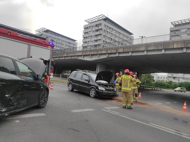 Mandatem została ukarana kobieta, która kierowała oplem.