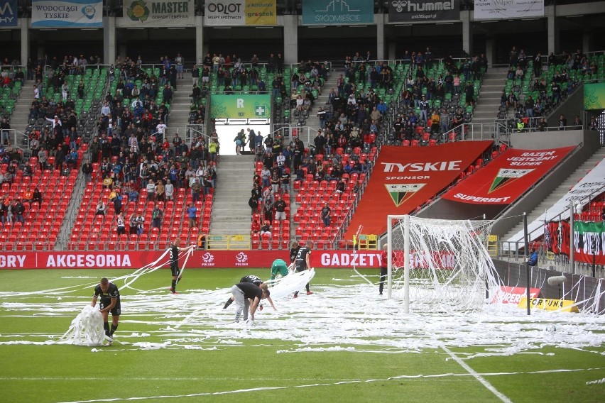 13.06.2021. Kibice na meczu GKS Tychy - ŁKS Łódź....