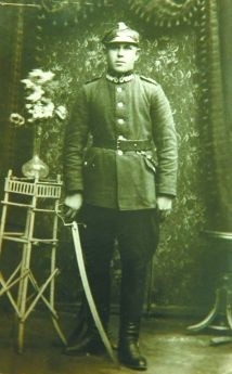 Mój dziadek Stanisław Wysocki jako kanonier. Grodno, 1925 r.