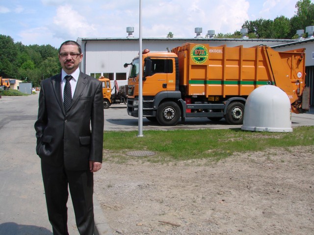 Witold Augustyn, prezes Zakładu Usług Komunalnych, mówi, że jest gotowy do odbioru śmieci