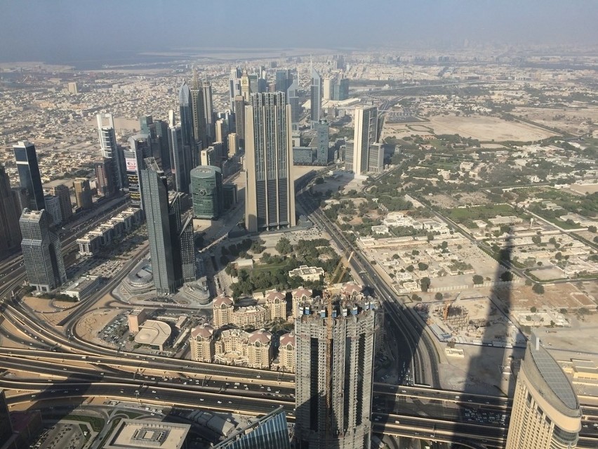 Widok ze 124 piętra Burj Khalifa