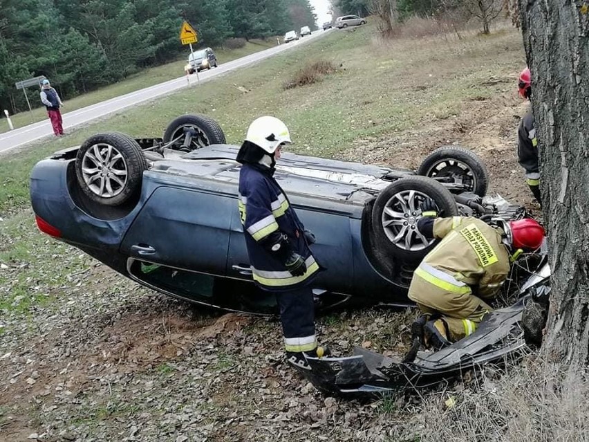 Wypadek na na DK 65. 7-latka w szpitalu (zdjęcia)