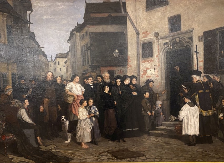 Obraz Wacława Koniuszki „Pogrzeb powstańca 1863 na...
