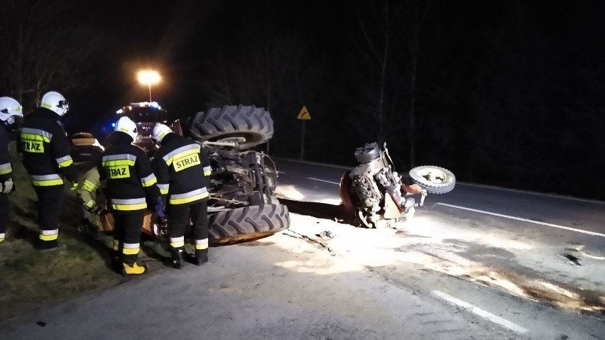 Wypadek w Przęsinie pod Miastkiem [26.03.2020]