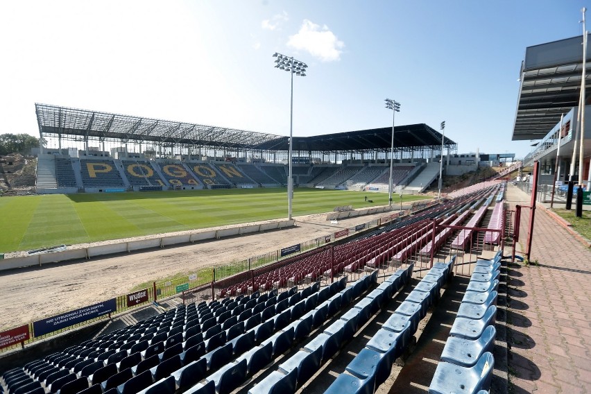 Stadion Pogoni dwa dni przed meczem ze Śląskiem Wrocław.