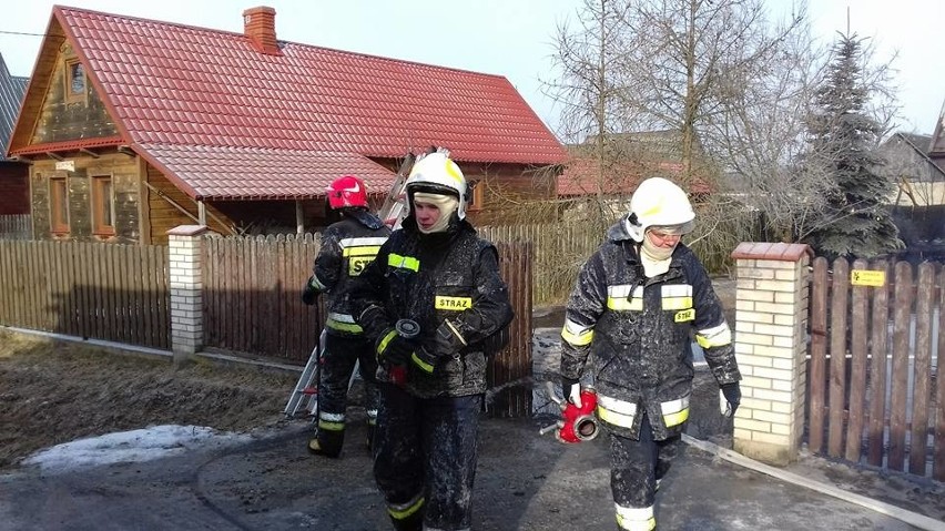 Pożar w miejscowości Olchówka