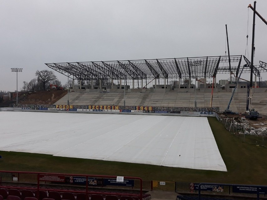 Pierwsze półrocze 2020 na stadionie Pogoni Szczecin.