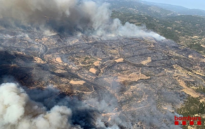 Pożary w prowincji Ribera d'Ebre