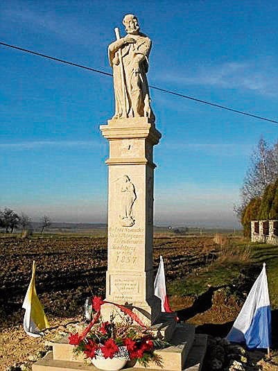 Kapliczka św. Rocha w Jeżówce po remoncie