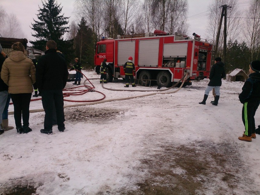 17 stycznia  ok. godz. 10.45 strażacy ruszyli  do gaszenia...