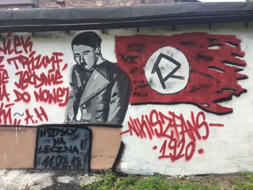 Mural z Adolfem Hitlerem w Nikiszowcu. Czy ktoś odpowie za jego namalowanie? ZDJĘCIA 