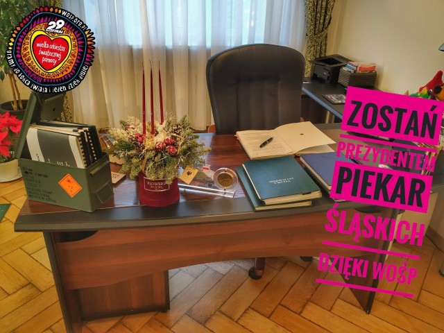 Zostań prezydentem Piekar Śląskich... Trwa aukcja na rzecz Wielkiej Orkiestry Świątecznej Pomocy!