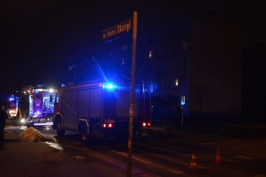 Pożar w domu na ulicy Piotra Skargi w Wejherowie