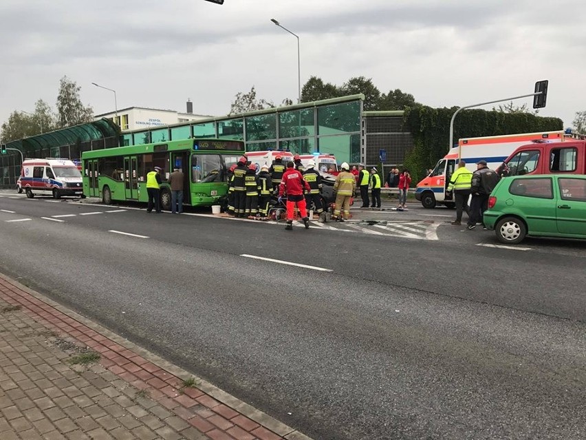 Wypadek na DK1 w Wojkowicach