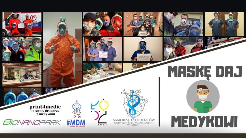 Studenci z Łodzi przekonują do akcji #maska dla medyka. Wystarczy oddać swoją nieużywaną maskę do snorkelingu by pomóc