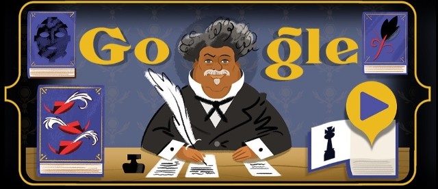 Alexandre Dumas uhonorowany przez Google Doodle