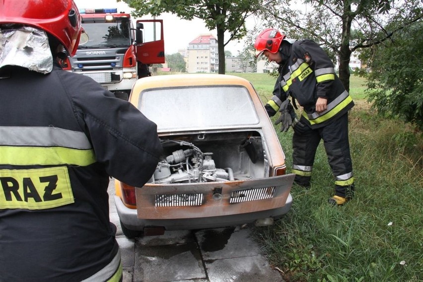 Pożar samochodu w Opolu