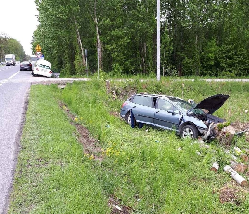 Wypadek w Skorzowie na krajowej trasie numer 73. Jedna osoba ranna