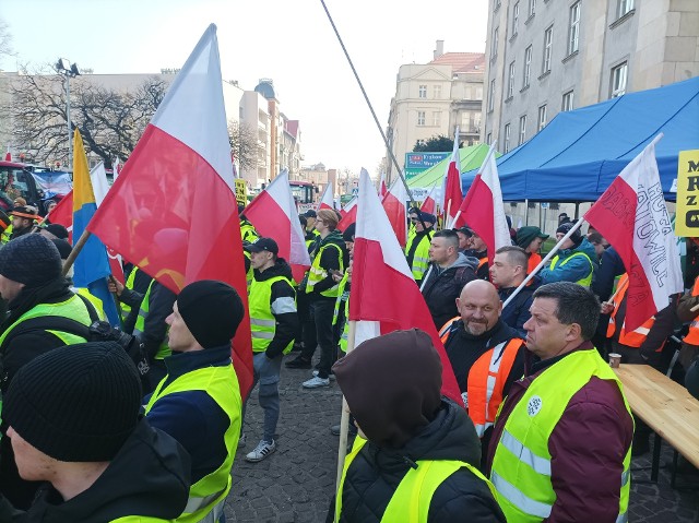 Strajk rolników w Katowicach