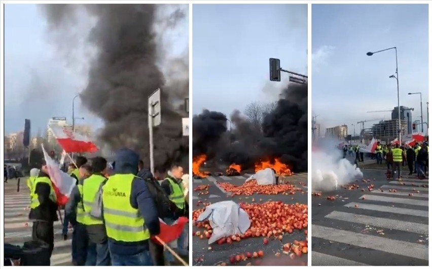 Protest rolników z Agrounii w Warszawie 13 marca 2019