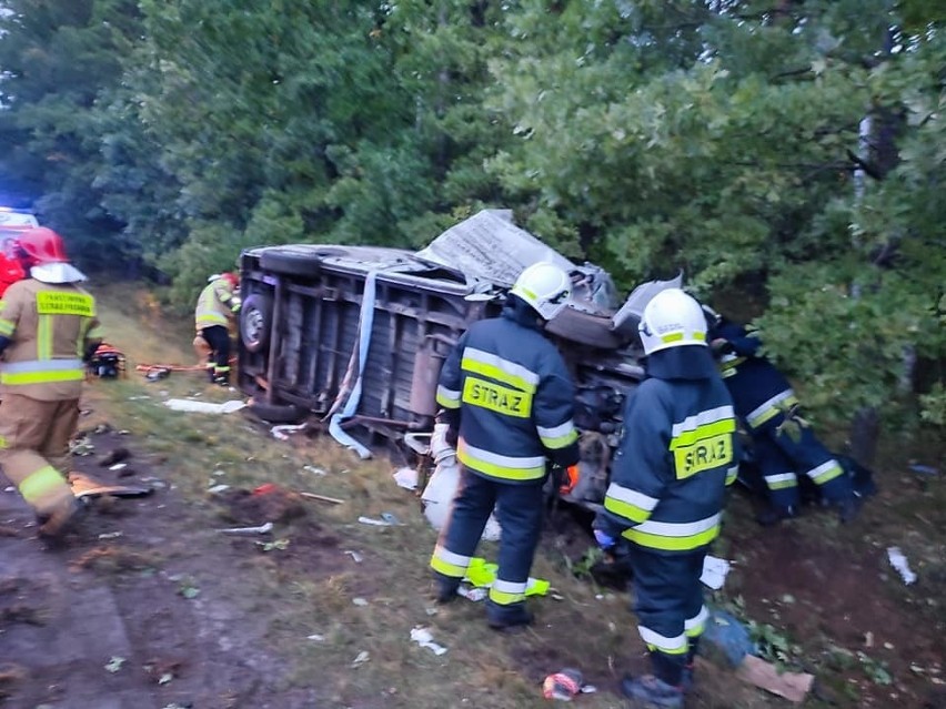 Śmiertelny wypadek na trasie Cewice-Rokity.