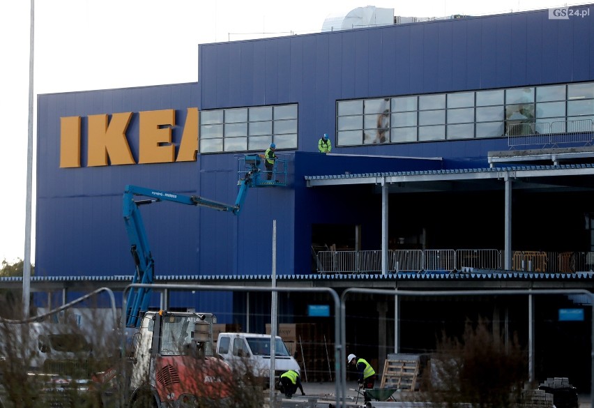 Budowa sklepu IKEA w Szczecinie.