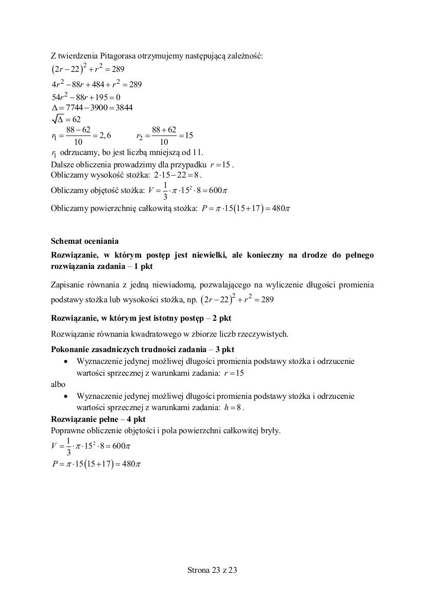 Próbna matura z matematyki ARKUSZE