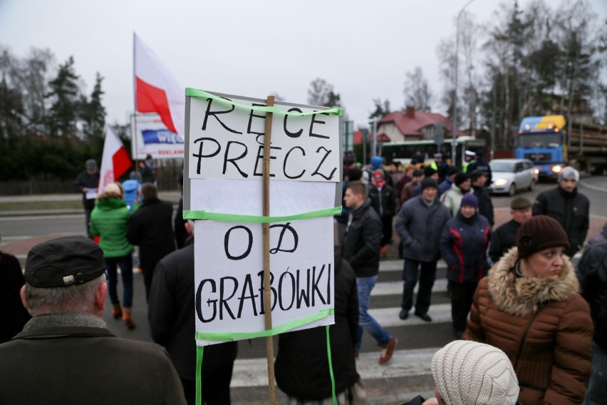 Protest w Grabówce - 8.12.2015