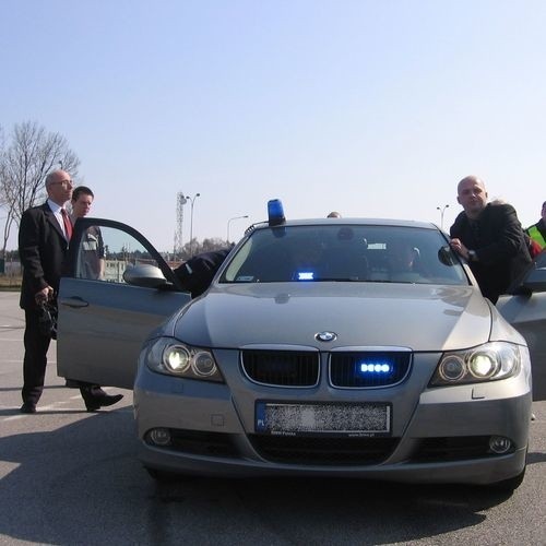 Wczorajszy test policyjnego BMW.