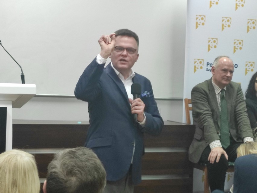 Szymon Hołownia w Radomiu spotkał się z mieszkańcami....