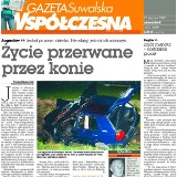 Konie, które stanęły na drodze jego auta, uciekły właścicielom