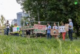 Kraków. Gorąco wokół budowy linii tramwajowej do Mistrzejowic. Mieszkańcy przyszli protestować na miejscu wycinki drzew
