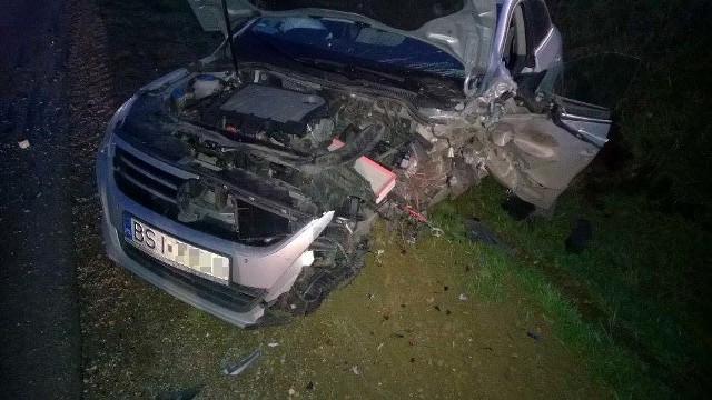Groźny wypadek na drodze Juchnowiec Kościelny - Tryczówka