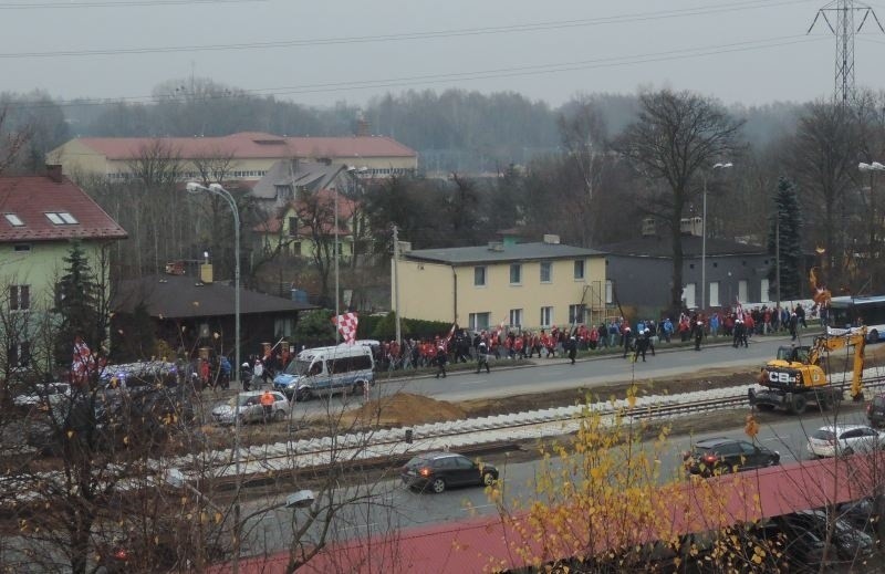 Kibice Widzewa idą na mecz