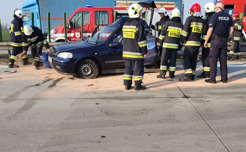 Śmiertelny wypadek na A4. Tir zmiażdżył opla [ZDJĘCIA]