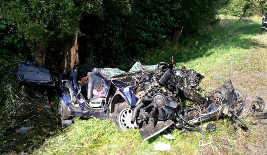 Kierowca BMW, który brał udział w wypadku w Malechowie zmarł...