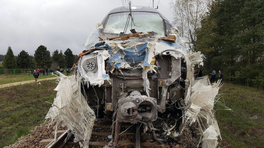 Tak wyglądał rozbity skład Pendolino tuż po wypadku pod...