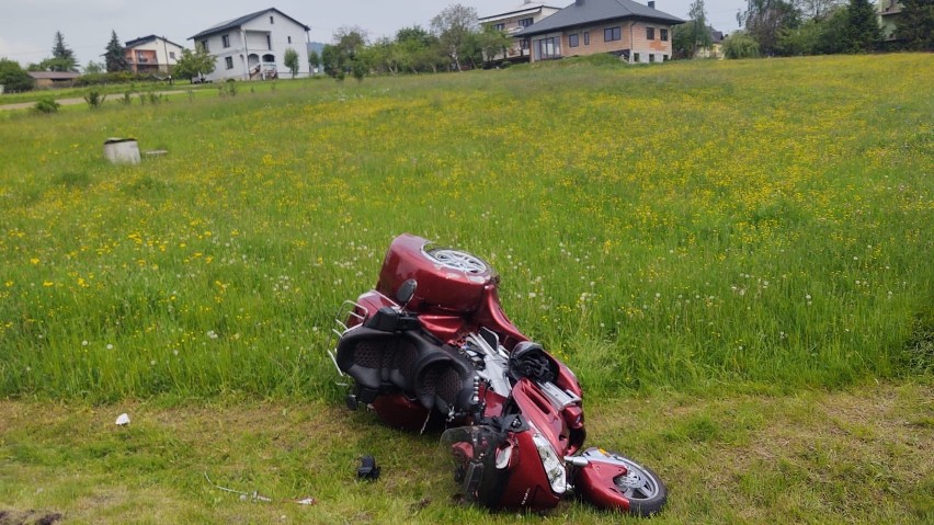 Obrażenia okazały się na tyle poważne, że motocyklista...