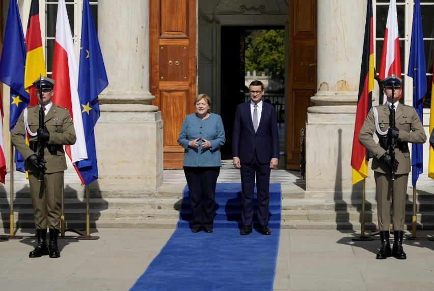 Angela Merkel w Warszawie. Morawiecki: Nasze relacje gospodarcze są bardzo dobre 