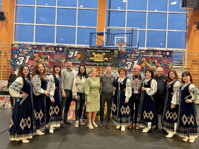 Podczas 31. Finału Wielkiej Orkiestry Świątecznej Pomocy w Nisku wystąpiły członkinie ludowego zespołu wokalnego „Berehynia”.